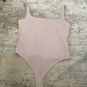 Express light pink body suit